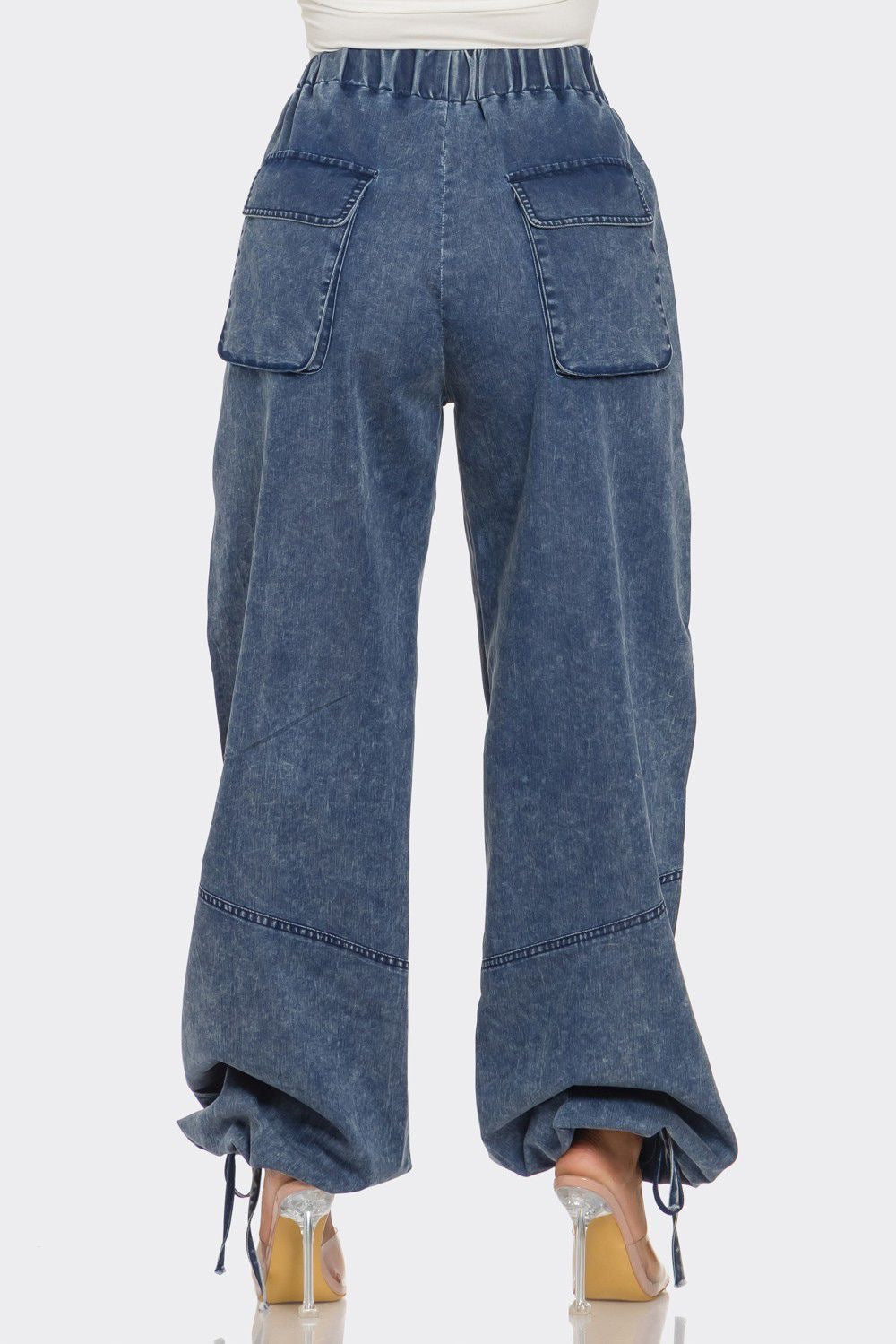 Statement Cargo Jeans- Plus