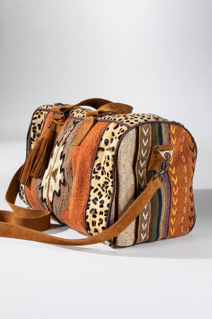 Statement Aztec Bag- Rust