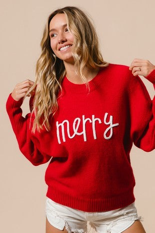 Red Merry Sweater