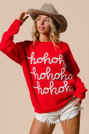 Tinsel Ho Ho Ho Sweater