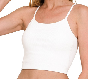 Ribbed Cropped Top- 2 Colors Available