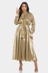 Golden Midi Dress