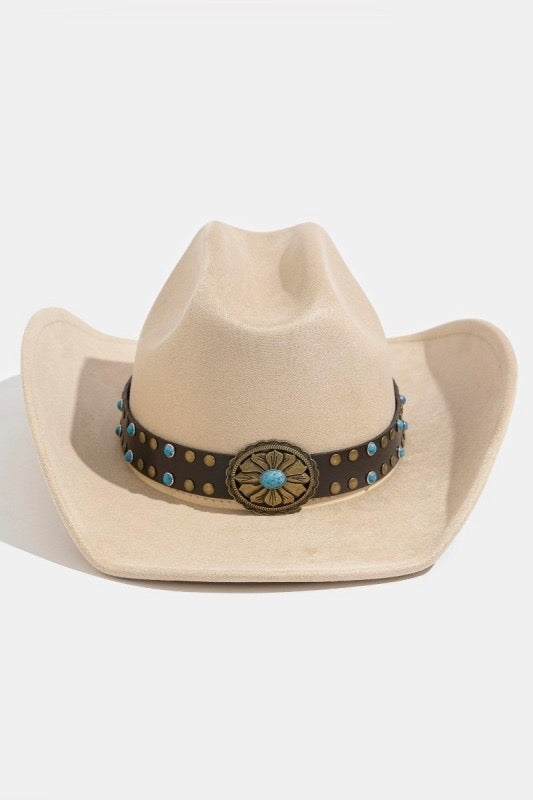 Western Turquoise Band Cowboy Hat