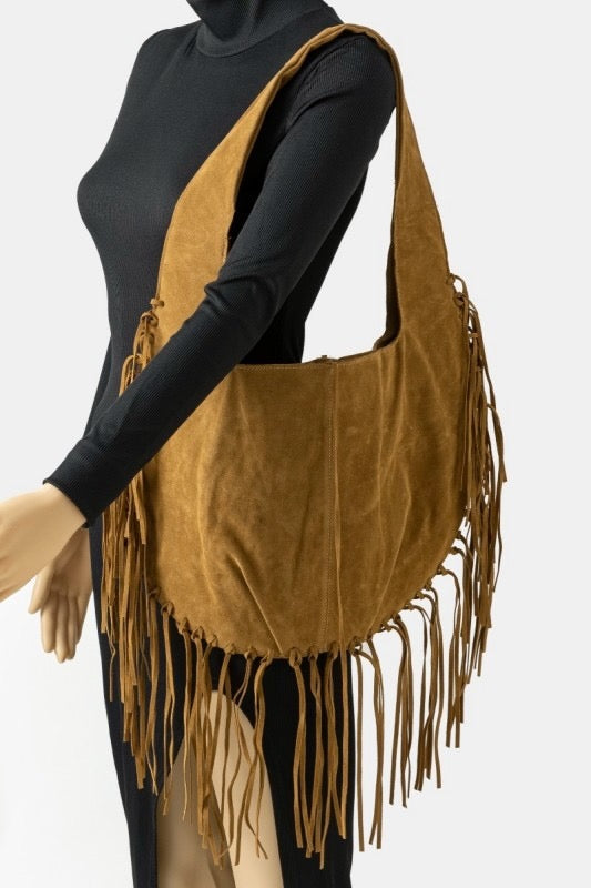 Fringe Shoulder Bag- 2 Colors Available