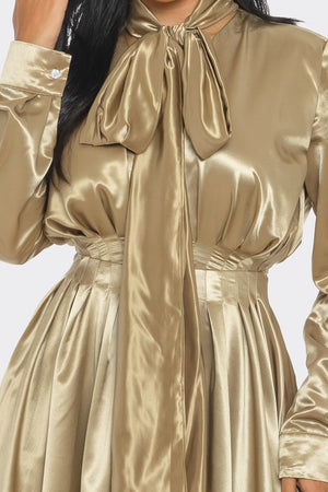 Golden Midi Dress