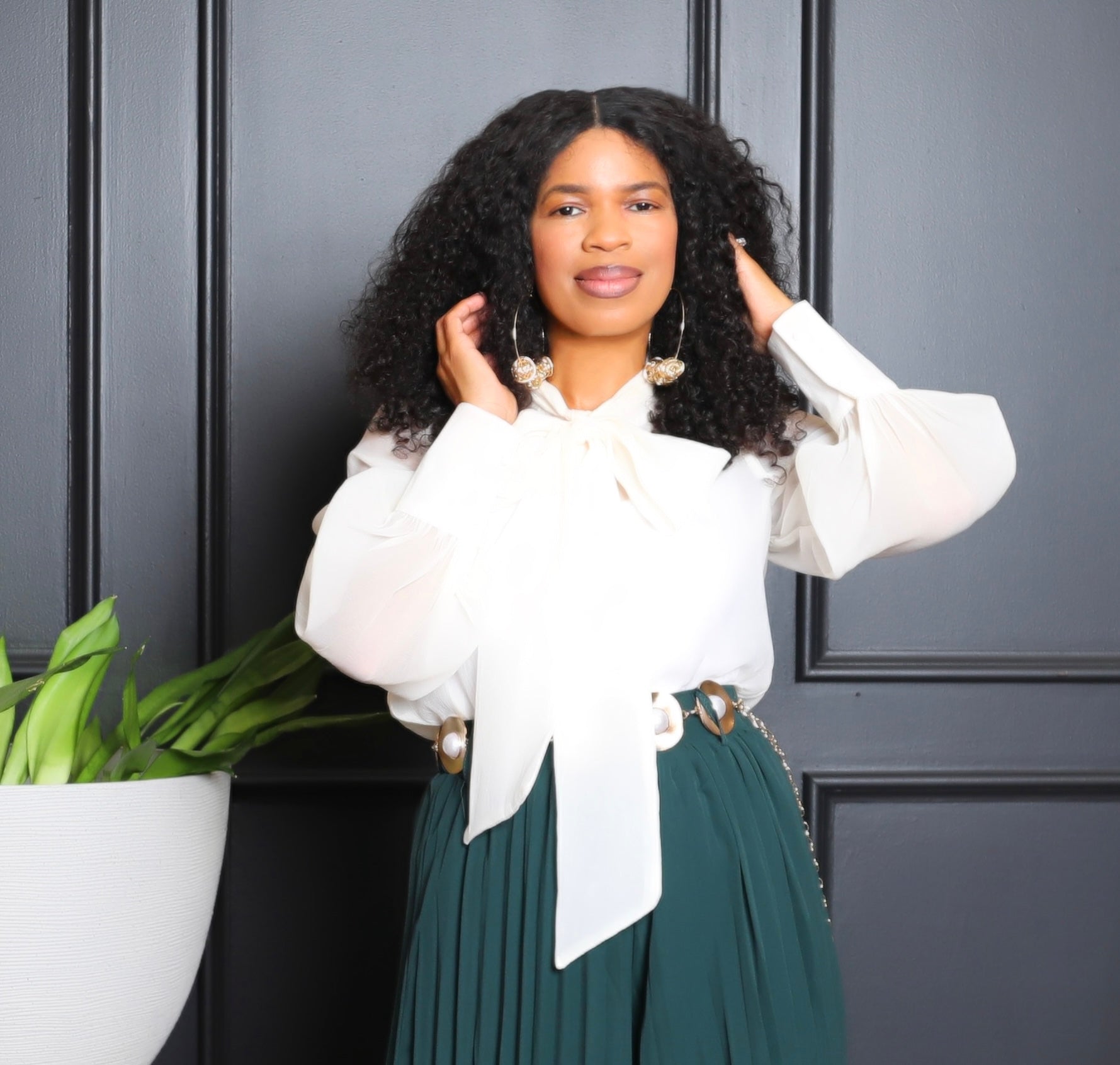 Rich Auntie Hoop Earrings