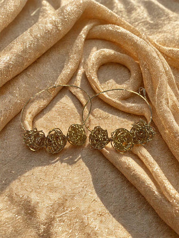 Rich Auntie Hoop Earrings