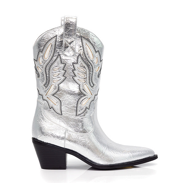 Texas Hold "Em Silver Boots