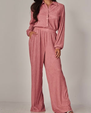 Pre-Order Crinkle Jumpsuit- 6 Colors Available