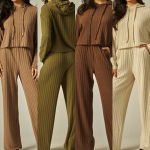 Hoodie Sweater Lounge Sets- 5 Colors Available