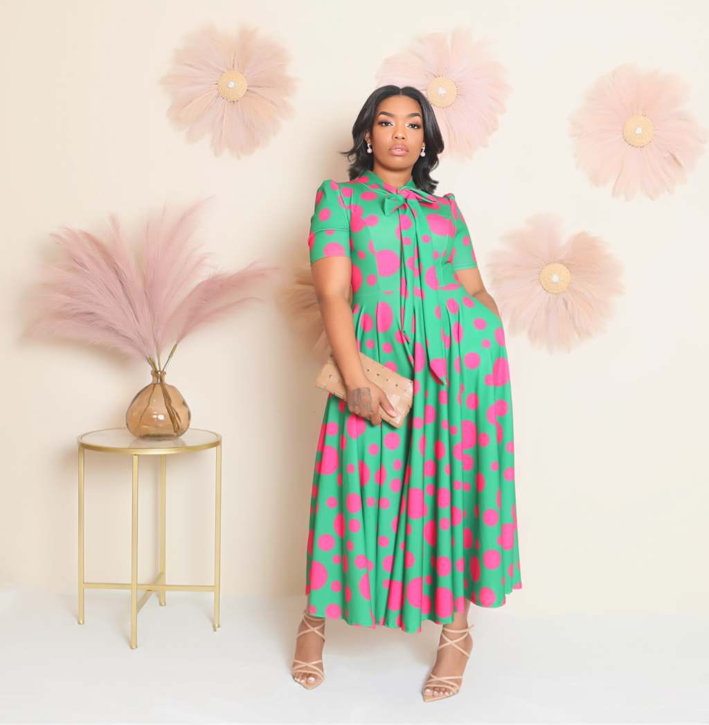 Pre-Order Ladies First Bow Maxi Dress