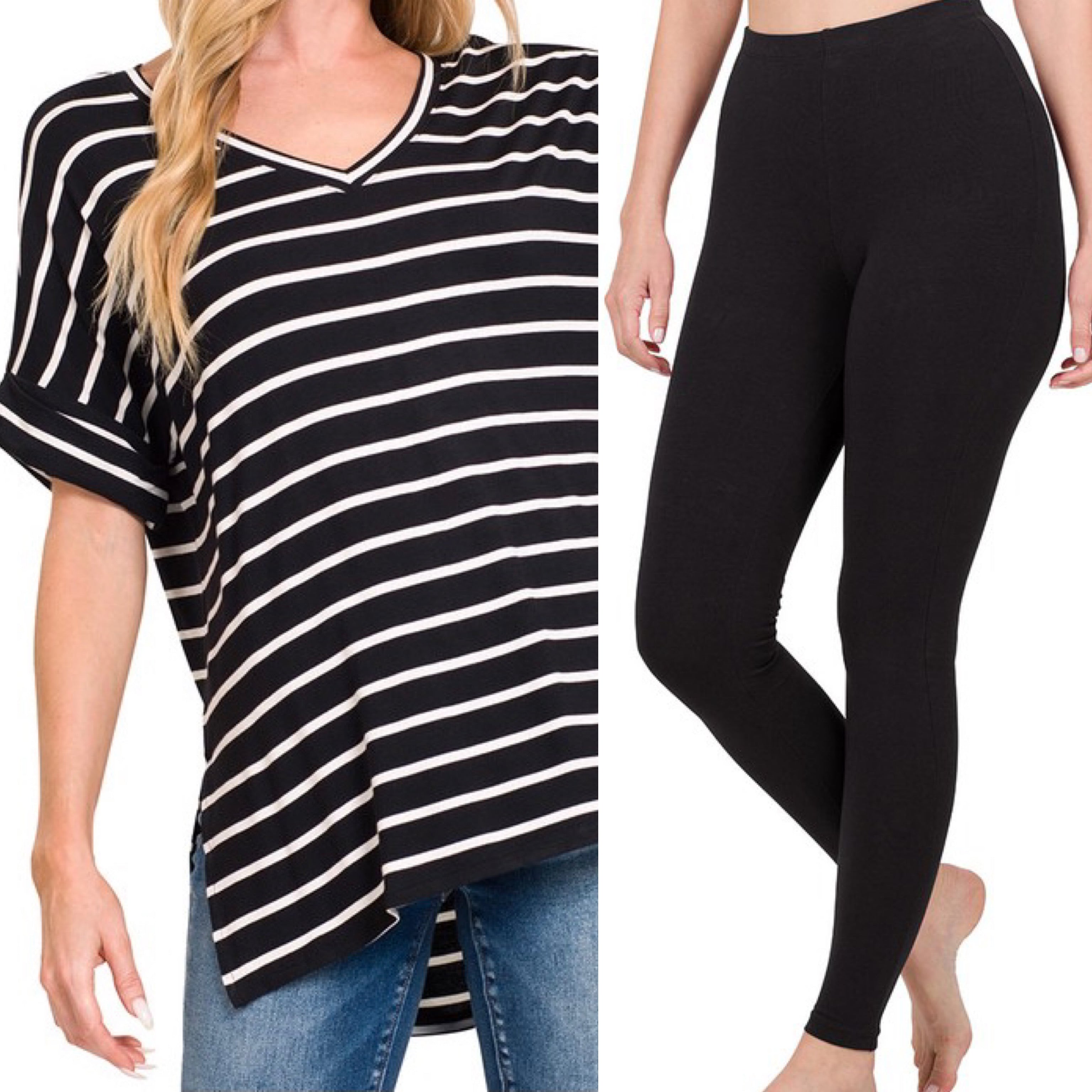 Royalty Set With Stripes- Black