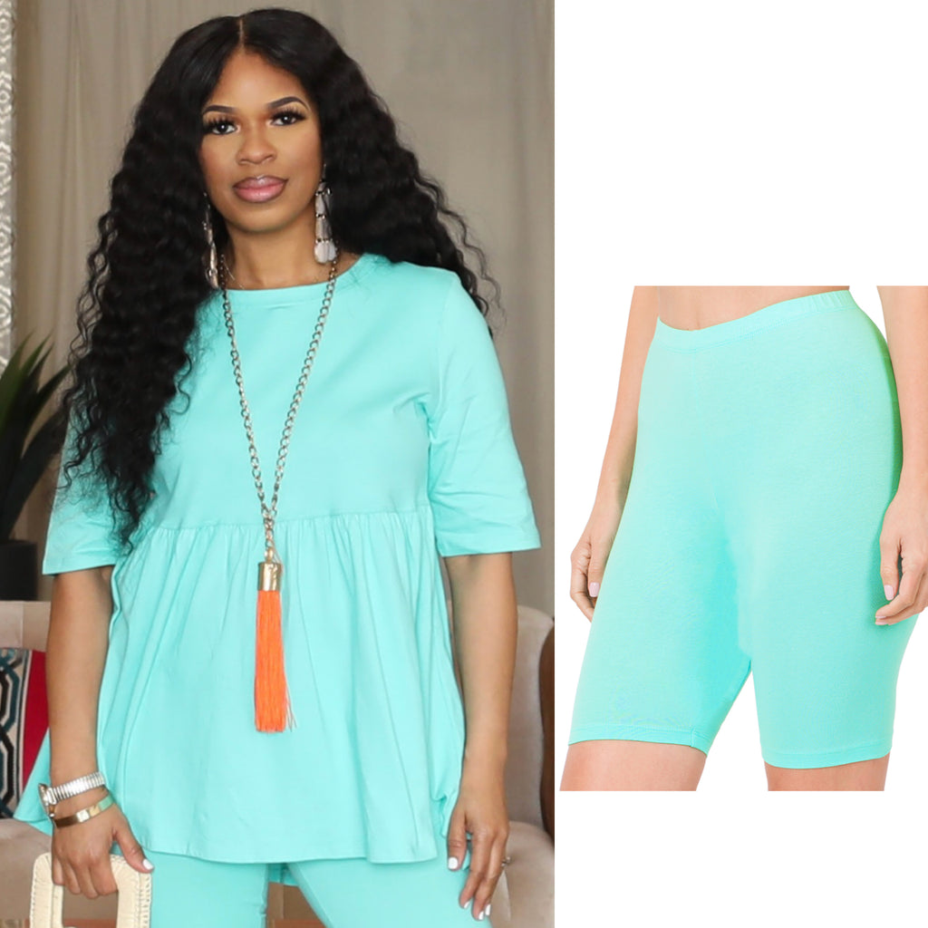 Doll Set - Mint- Now In Shorts