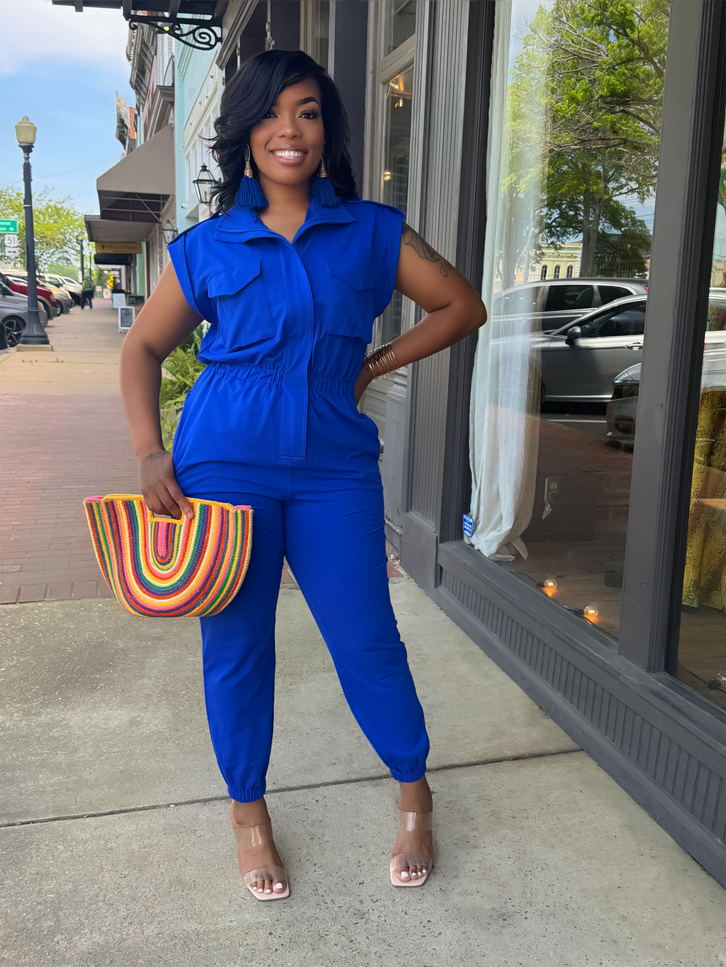 Luxe Cargo Jumpsuit- New Colors Available
