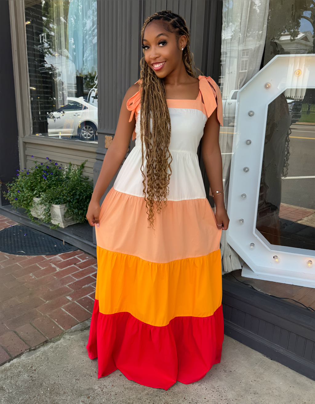 Colorblock Maxi Sundress- FINAL SALE