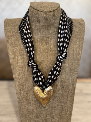 Custom Designed Scarf Charm Necklace