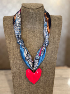 Custom Designed Scarf Charm Necklace