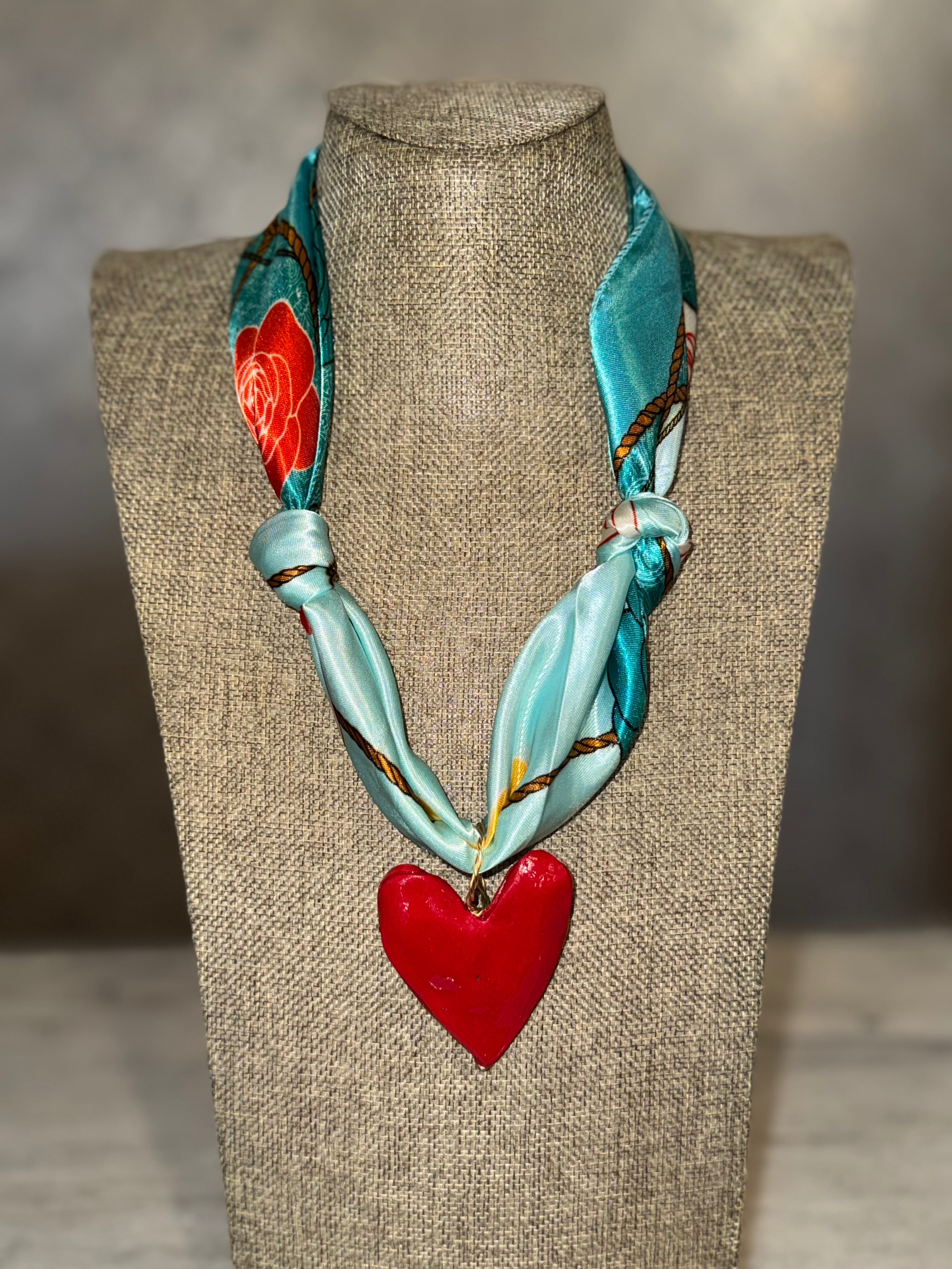 Custom Designed Scarf Charm Necklace