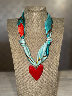Custom Designed Scarf Charm Necklace