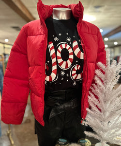 Puffer Jacket- Red