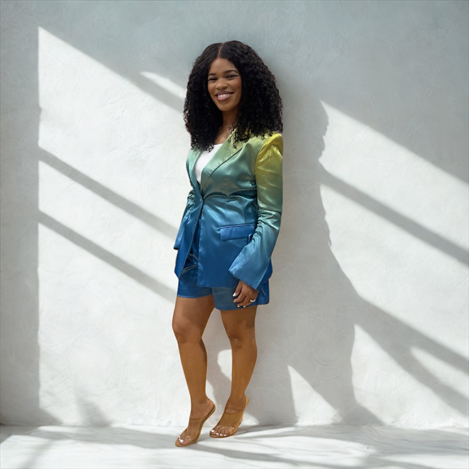 Ombre Blazer Suit