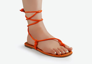 It's A Wrap Sandal- Orange