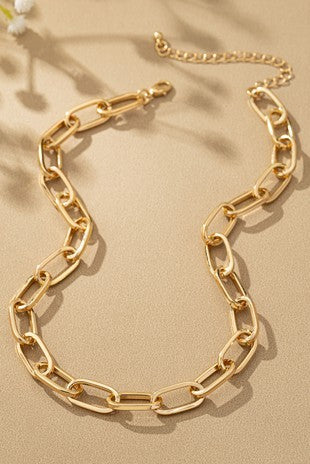 Chunky Oval Link Chain Necklace