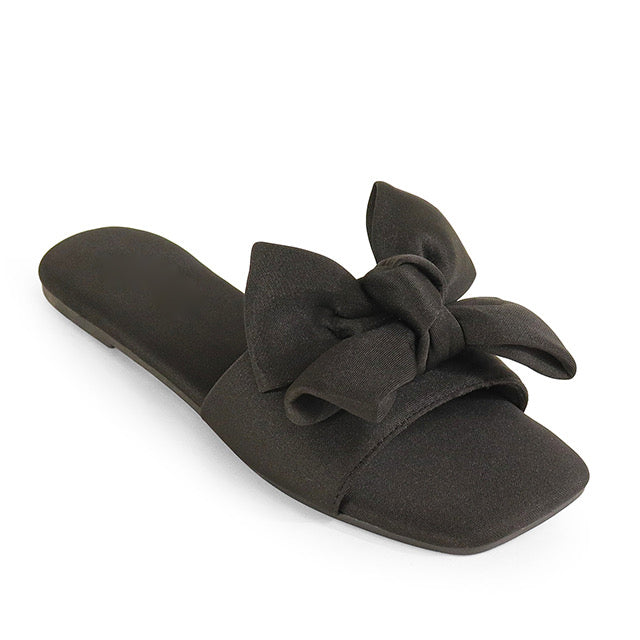 Bow Sandals- Black