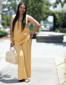 Ankle Length Flo Set- Light Mustard