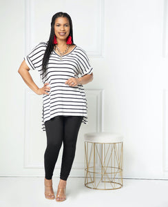 Royalty Set With Stripes- Ivory