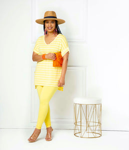 Royalty Set With Stripes- Yellow