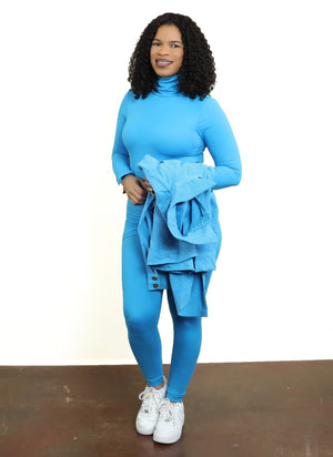 Mock Neck Set- 3 Colors Available