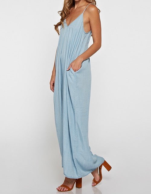 Denim Goddess Maxi- 2 Colors Available