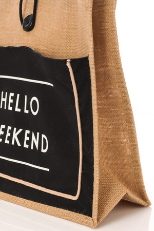 Hello Weekend Bag- Restocked