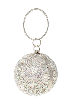 Rhinestone Ball Clutch
