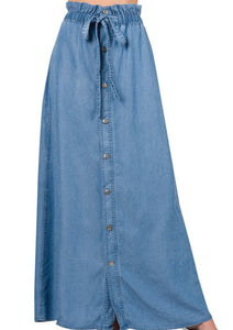 Chambray Maxi Skit