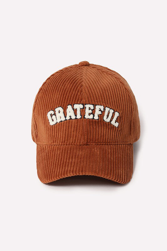 Grateful  Corduroy Cap- Brown