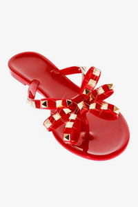 Gummy Sandals- Dark Red
