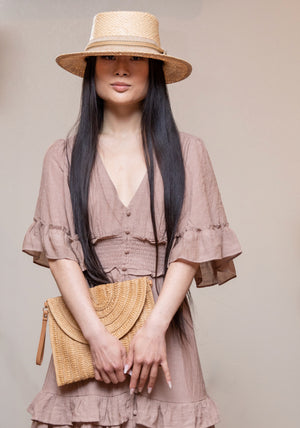 Natural Raffia Handbag- 2 Colors Available
