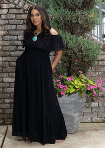 Malibu Maxi Dress- Black