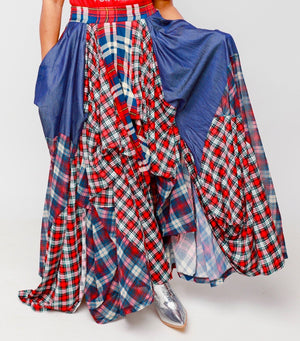 Bomb Plaid Maxi Skirt